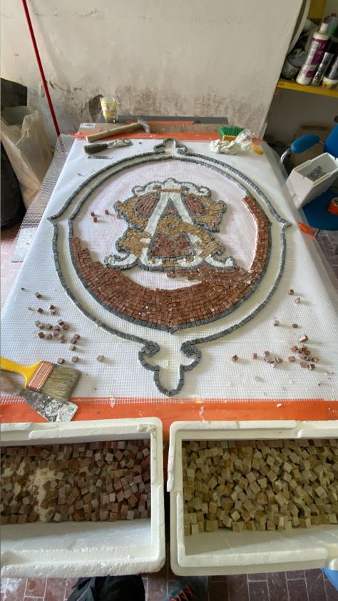 Restauro mosaico pavimento
